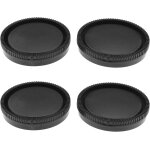 Lot de 2 capuchons avant et cache d'objectif arrière compatibles avec les appareils photo numériques ... Lot de 2 capuchons avant et cache d'objectif arrière compatibles avec les appareils photo numériques ...