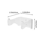 Lot de 2 cintre mural pour guitare rack mural en acrylique transparent transparent pour guitare violon ...