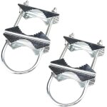 Lot de 2 colliers de serrage à double mâchoire en v pour antenne tv, parasols, drapeaux et cannes à pêche ... Lot de 2 colliers de serrage à double mâchoire en v pour antenne tv, parasols, drapeaux et cannes à pêche ...