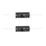 Lot de 2 condensateurs axiaux 47uf 500v 43x18mm compatible avec fender hot rod deluxe utiles pour remplacer ...