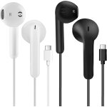 Lot de 2 ecouteurs intra - auriculaires usb type c pour apple iphone 16 / 15, samsung galaxy s23 / s22 ...