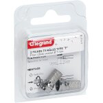 Lot de 2 fiches mles tlvision coaxiale typef  visser