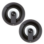 Lot de 2 haut - parleurs encastrables jamo ic 208 fg custom s�rie 200, 2 voies, blancs
