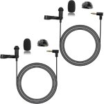 Lot de 2 microphones cravate omnidirectionnels a condensateur filaire a clipser pour dji mic 2, pour ... Lot de 2 microphones cravate omnidirectionnels a condensateur filaire a clipser pour dji mic 2, pour ...