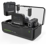 Lot de 2 microphones cravate sans fil, compatibles avec iphone, android, appareil photo, ipad, tablette, ...