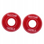 Lot de 2 pads de remplacement pour interrupteur de guitare electrique, sélecteur de micro, rouge Lot de 2 pads de remplacement pour interrupteur de guitare electrique, sélecteur de micro, rouge