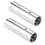 Lot de 2 rallonges audio symtriques xlr mle a 3 broches vers mle - pour extension de microphones xlr ...