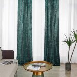 Lot de 2 rideaux paillettes vert 8. 5m - d�coration no�l et photo - fond studio