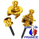 Lot de 2 straplock mtal dors - strap lock a blocage / strap - locks (type schaller) pour sangle de ...