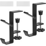 Lot de 2 supports pour casque, support casque bureau, support de bureau rglable, adapt aux cartables, ...