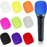Lot de 20 protge - microphones multicolores en mousse pour microphone - protection contre le vent - ...