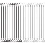 Lot de 20 sangles de scurit en acier inoxydable avec revtement bicolore - compatible avec les appareils ...