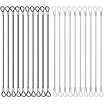 Lot de 20 sangles de scurit en acier inoxydable avec revtement bicolore - compatible avec les appareils ...