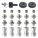 Lot de 21 adaptateurs a vis pour appareil photo - vis 1 / 4 a 1 / 4 - 1 / 4 a 3 / 8 - adaptateur griffe ... Lot de 21 adaptateurs a vis pour appareil photo - vis 1 / 4 a 1 / 4 - 1 / 4 a 3 / 8 - adaptateur griffe ...