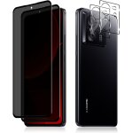 Lot 2 verre tremp anti - espion (filtre 30) + 2 protections objectif pour xiaomi 13t / 13t pro 5g ...