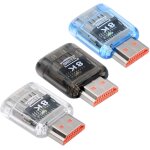 Lot de 3 adaptateurs d'extension hdmi mle vers hdmi 2. 1 femelle uhd avec eclairage led intelligent, ...