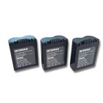 Lot 3 batteries intensilo 750mah pour appareil photo, camscope panasonic lumix dmc - fz18, dmc - fz28, ...