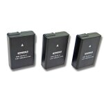 Lot 3 batteries li - ion intensilo 1100mah (7. 4v) pour appareil photo, camscope nikon coolpix p7000, ...