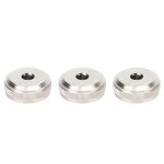 Lot de 3 bouchons de valve de trompette en métal argenté, piston a vis pour remplacement de trompette, ... Lot de 3 bouchons de valve de trompette en métal argenté, piston a vis pour remplacement de trompette, ...