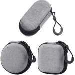 Lot de 3 tuis de rangement rigides portables en gris sur l'oreille, parfaits pour ranger les couteurs, ...