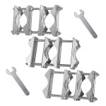 Lot de 3 mts d'antenne doubles  mchoires en v de 5, 5 pouces, boulons de montage poteau  poteau anti ...