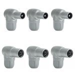 Lot de 3 pices mles + 3 pices femelleprise antenne tv fiche d'antenne coaxiale mle & coaxiale femelle ...