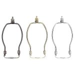 Lot de 3 supports d'abat - jour pour lampe harpe (15, 2 cm, argent, dor, bronze)