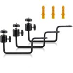 Lot de 3 supports pour camra de chasse - durable - piquet d'arbre - rglable  360 - raccord filet ...