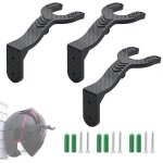 Lot de 3 supports muraux pour casque de moto avec crochets, support mural avec vis et tube d'expansion ...