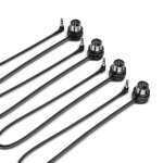 Lot de 4 câbles midi trs type a (3, 5 mm - 1 / 8 ) vers din 5 broches, 1ft / 30 cm, profil bas - connecteurs ... Lot de 4 câbles midi trs type a (3, 5 mm - 1 / 8 ) vers din 5 broches, 1ft / 30 cm, profil bas - connecteurs ...