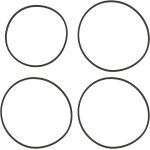 Lot de 4 courroies changeuses de cd compatibles avec sony cdp - cx400 cx450 cdp - cx455 cdp - m333es