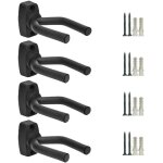 Lot de 4 crochets muraux pour guitare acoustique, ukull, basse, mandoline et banjo - support mural ...