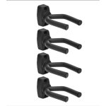 Lot de 4 crochets pour support mural de guitare acoustique, ukull, basse, mandoline et banjo - accroche ...