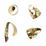 Lot de 4 m�diators pour guitare en acier inoxydable, aspect brillant, m�tal, accessoires pour guitare, ...