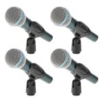 Lot de 4 microphones pour pare - brise avec câble 58 a Lot de 4 microphones pour pare - brise avec câble 58 a