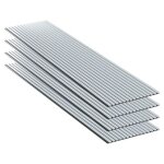 Lot 4 pi�ces - panneau acoustique - gris cuir - feutrine noir - 240x60x1. 1cm