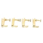 Lot de 4 tendeurs de cordes en mtal dor rsistant a l'usure pour violon 4 / 4 et 3 / 4
