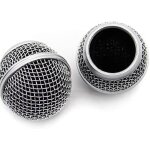 Lot de 4 têtes de microphone de rechange en maille d'acier avec mousse intérieure, pour sm58 (argenté, ... Lot de 4 têtes de microphone de rechange en maille d'acier avec mousse intérieure, pour sm58 (argenté, ...