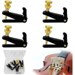 Lot de 4 violon accordeurs pour 1 / 8 - 1 / 2 violon métal régleur, régulateur de corde finder, accordeur ... Lot de 4 violon accordeurs pour 1 / 8 - 1 / 2 violon métal régleur, régulateur de corde finder, accordeur ...