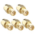 Lot de 5 adaptateurs coaxiaux sma femelle vers rp - sma femelle jack adaptateur sma femelle vers sma ...