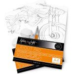 Lot de 5 blocs de 60 feuilles de papier a4 semi - transparent 50 g / m