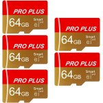 Lot de 5 cartes mémoire tf haute vitesse 64 go avec adaptateur uhs - i c10 a1 pour tablette, téléphone ... Lot de 5 cartes mémoire tf haute vitesse 64 go avec adaptateur uhs - i c10 a1 pour tablette, téléphone ...