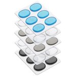 Lot de 5 feuilles / 30 pads d'amortissement en gel de silicone pour batterie, kit de sourdine, pads de ...