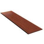 Lot 5 pices panneau acoustique - bronze - feutrine noir - 240x60cm