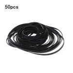 Lot de 50 courroies de rechange en caoutchouc pour platine vinyle, walkman, dvd, cd - rom, rpteur, ...