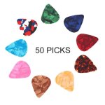 Lot de 50 mdiators en cellulod pour guitare, 0, 46 mm, accessoire pour instruments de musique (0, 46 ...