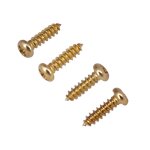 Lot de 50 vis pour guitares electriques accordeurs de basse ttes de machine dores
