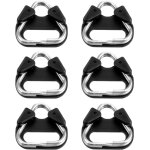 Lot de 6 anneaux triangulaires fendus en acier inoxydable compatibles avec sangle d'appareil photo avec ...