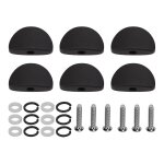 Lot de 6 boutons d'accordage pour guitare electrique, en metal ebene(grand demi - cercle)