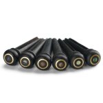Lot de 6 chevilles de chevalet en eb�ne pour guitare a 6 et 12 cordes